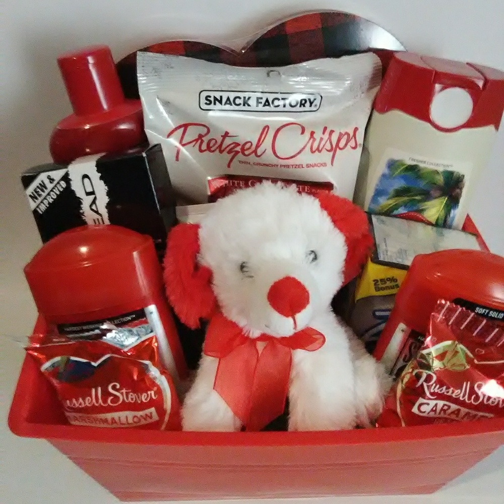 Old Spice Valentine's Gift Basket
